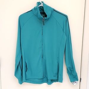 Teal Exercise Zip Up Jacket C9 Champion L